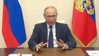 Почти полное обращение В. В. Путина к гражданам России (5 канал 02.04.20)
