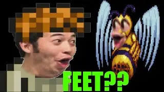 I beat Terraria with my FEET [Feetcam]