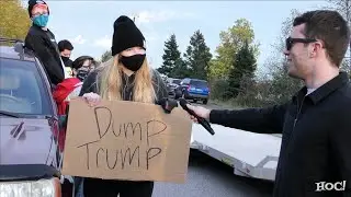 Triggering an ENTIRE Trump Protest (epicly)
