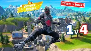 The Black Knight returns to Tilted - Fortnite Solo vs Squads gameplay