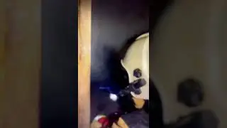 Рабочие моменты. Пожар дома