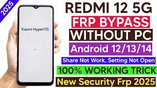 Redmi 12 5g FRP BYPASS/Redmi 12 Google account remove 2025/GSM DEVIL/Latest security update Bypass