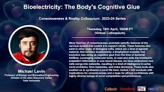 Bioelectricity: The Body's Cognitive Glue - Michael Levin - 4/18/24