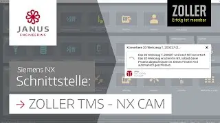 Schnittstelle zwischen NX CAM & ZOLLER TMS Tool Management ✔