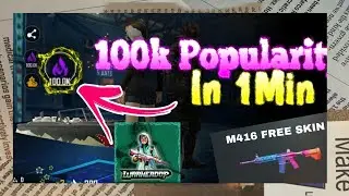 GET 100K POPULARITY IN 1 DAY | M416 REDEEM CODE | WarheadOP