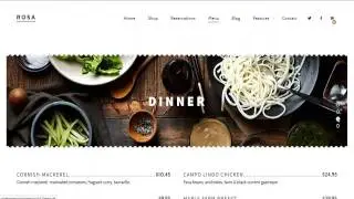 ROSA - An Exquisite Restaurant WordPress Theme