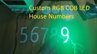 Custom RGB COB LED House Numbers(Size,Colors custom,Factory directly 202509)