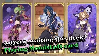 Kuki + Kaeya Swap Combo, with Mondstadt card, and Lisa deck | TCG Genshin Impact