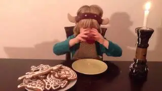 David eating his creations