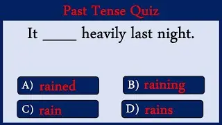 Past Tense Quiz 14: Can You Pass This Quiz?