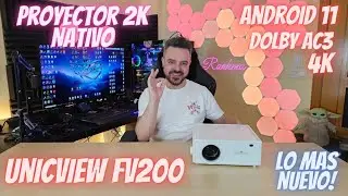 UNICVIEW FV200. EL Primer PROYECTOR 4K con Resolución Nativa 2.5K. Comparo imagen Android/FireTv/4K!
