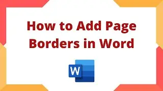 How to add a page border in MS Word