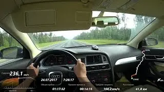 200 км/ч в течение часа. Средняя скорость 168 км/ч.