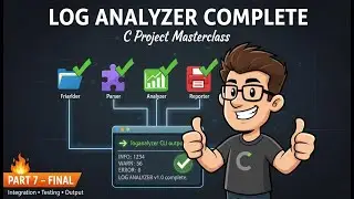 Log Analyzer Complete 🔥 | Final Integration in C (Part 7)