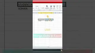 Use Merge & Center Feature In Excel || Excel Me Cells Ko Merge Aise Karen