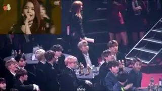 BTS, I.O.I, EXO, GFRIEND-Yeri  reaction to MAMAMOO @26th SMA 170119