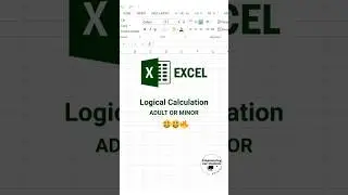 Logical calculation | If condition | #excel #education #if #logical #shorts #explore #ytshorts