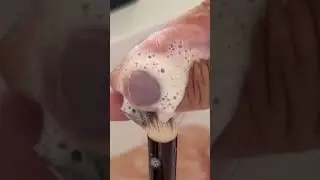 Cleaning my makeup brushes