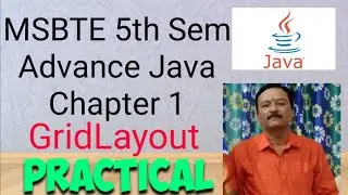 Layout Managers in java  - Grid Layout Program  | Advance Java 5th sem | MSBTE