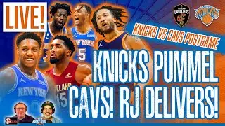 KNICKS PUMMEL CAVS!! | RJ Barrett Delivers!! | NY 2-1 Lead! | Knicks vs Cavs LIVE Postgame Recap