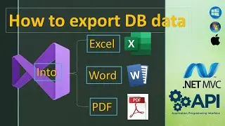 How To Export Database Data In Excel,Word,PDF File Using ASP NET MVC