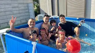 PISCINA NUEVA + MIS AMIGOS NOS VISITAN !