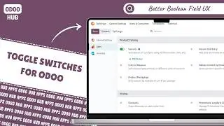 Enhance Odoo UI with Boolean Toggle Switch | Odoo Hub