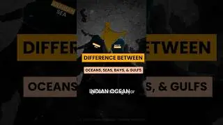 Difference between Ocean, Sea, Bay and Gulf explained in 1 minute! Upsc preparation