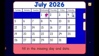 Starfall Calendar July 2026