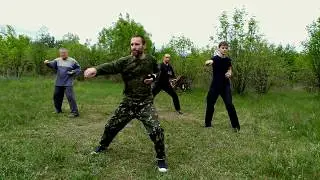 Отработка 1 части формы ЛаоЦзя Тайцзи стиль Чень // 1 part of the form of Lao Jia Taiji style Chen