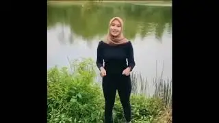 Joget di pinggir telaga, story wa cewek jilbab joget