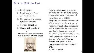 UMN CSCI 2021 Micro-Optimizations Part 1
