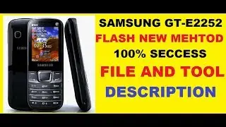 Samsung Gt-e2252 Flash How To Flash Gt-e2252 Without Box Hindi Urdu Tutorial
