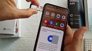 How to put a sim card in Samsung Galaxy A24