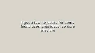 ꒰🕷️꒱ Aesthentic Lonna Username