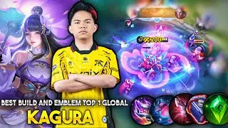 KAGURA BEST BUILD AND EMBLEM 2025  | TOP 1 GLOBAL KAGURA BUILD & EMBLEM | SANZ KAGURA BUILD & EMBLEM