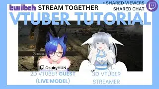 How to get another Vtubers live 2D/3D/GIF avatar on your stream - Twitch Stream Together & OBS EASY