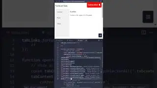 🔥CREATE AMAZING Vertical Tab Menu only with CSS & Javascript