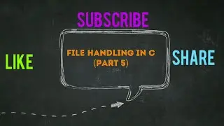 File Handling in C Programming (Part 5) ll By Manu Agarwal