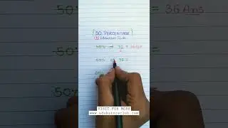50 Percentage Trick #shorts #math #mathstricks