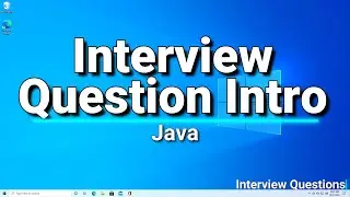 Java interview questions intro