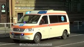 Praha Fisoli sanitka | Prague Fisoli private medical transport ambulance responding [CZ | 24.5.2019]