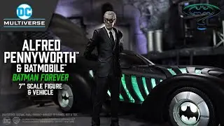 NEW DC Multiverse™ Batman Forever™ Alfred Pennyworth & Batmobile: 7" Scale | Action Figure Showcase