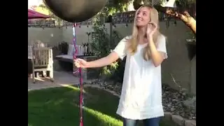 Gender Reveal Balloon Pop with Pink Confetti |Gender Reveal Shop