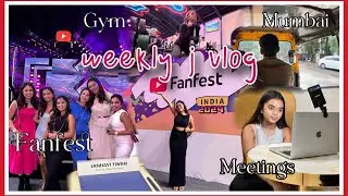 Mumbai J vlog | Fanfest 2024🖤🥂 | thebrowndaughter
