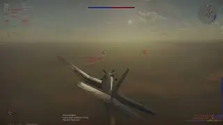 I killed my own propeller with a bomb (war thunder)￼