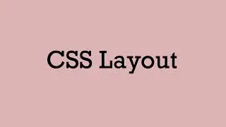 CSS Layout