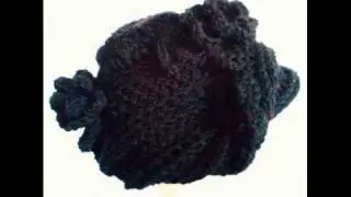 KIMBERLY Unique Crochet Tricorn Hat in Black