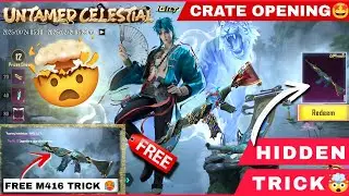 FREE M416 SKIN 🤯| M416 CRATE OPENING 🔥| UNTAMED CELESTIAL SET 🤩| FULL REWARDS | HIDDEN 10 UC TRICK 🤫