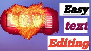 How to make text editing video tutorial